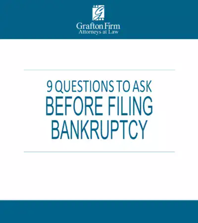 9 questions to ask before filing bankruptcy